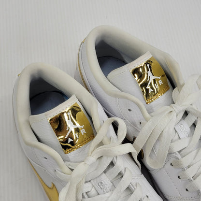 【中古品】【メンズ】 NIKE ナイキ AIR JORDAN 1 LOW SE CZ4776-100 エア ジョーダン 1 ロー SE スニーカー 靴 160-260729-as-20-izu サイズ：28.5cm カラー：WHITE/METALLIC GOLD-WHITE 万代Net店