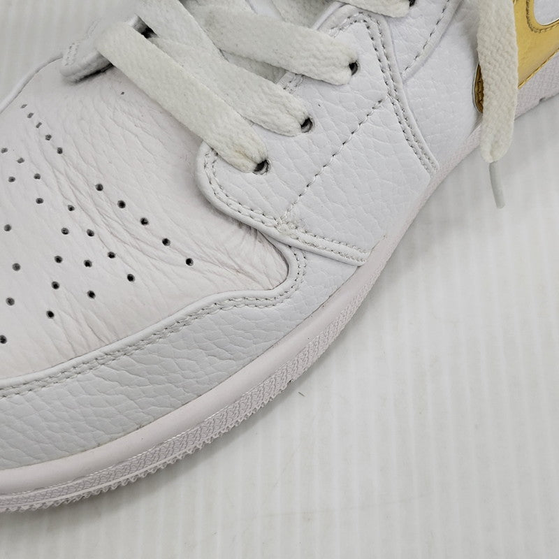【中古品】【メンズ】 NIKE ナイキ AIR JORDAN 1 LOW SE CZ4776-100 エア ジョーダン 1 ロー SE スニーカー 靴 160-260729-as-20-izu サイズ：28.5cm カラー：WHITE/METALLIC GOLD-WHITE 万代Net店