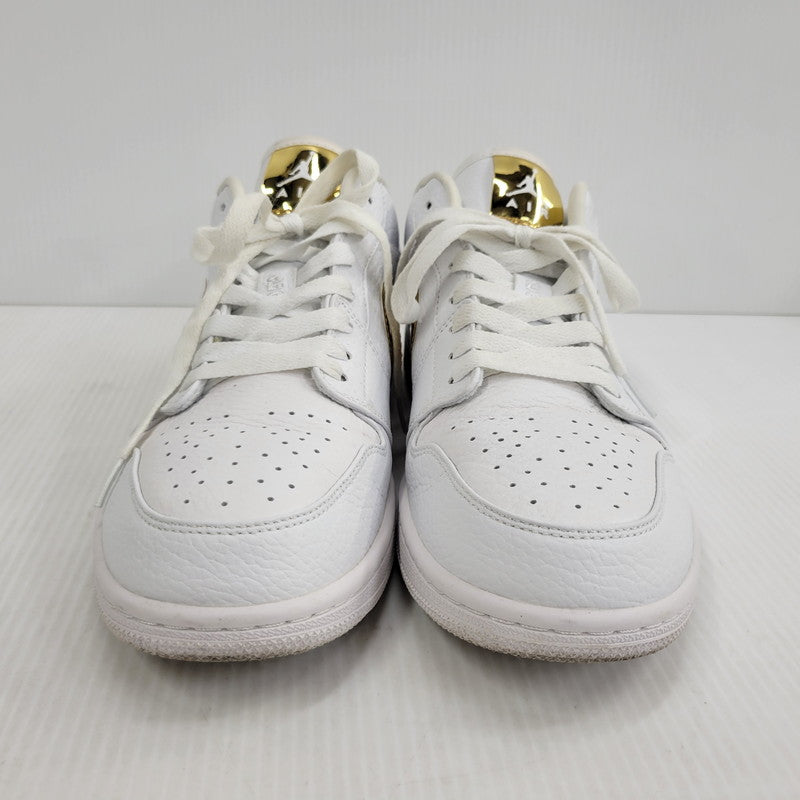 【中古品】【メンズ】 NIKE ナイキ AIR JORDAN 1 LOW SE CZ4776-100 エア ジョーダン 1 ロー SE スニーカー 靴 160-260729-as-20-izu サイズ：28.5cm カラー：WHITE/METALLIC GOLD-WHITE 万代Net店