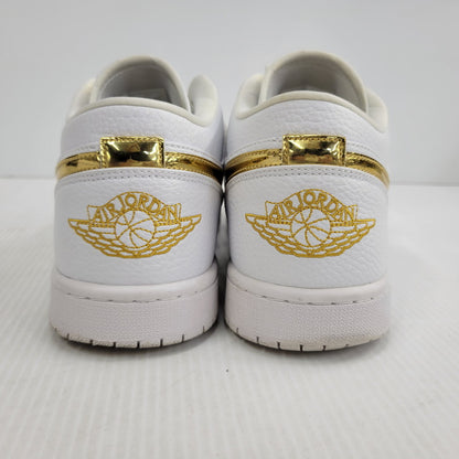 【中古品】【メンズ】 NIKE ナイキ AIR JORDAN 1 LOW SE CZ4776-100 エア ジョーダン 1 ロー SE スニーカー 靴 160-260729-as-20-izu サイズ：28.5cm カラー：WHITE/METALLIC GOLD-WHITE 万代Net店