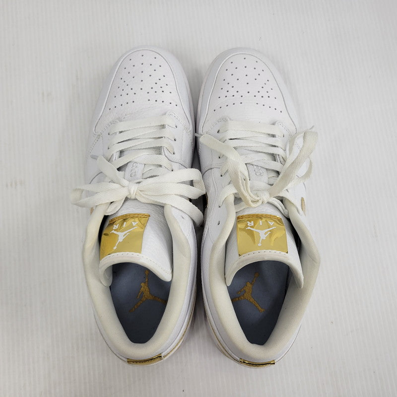 【中古品】【メンズ】 NIKE ナイキ AIR JORDAN 1 LOW SE CZ4776-100 エア ジョーダン 1 ロー SE スニーカー 靴 160-260729-as-20-izu サイズ：28.5cm カラー：WHITE/METALLIC GOLD-WHITE 万代Net店