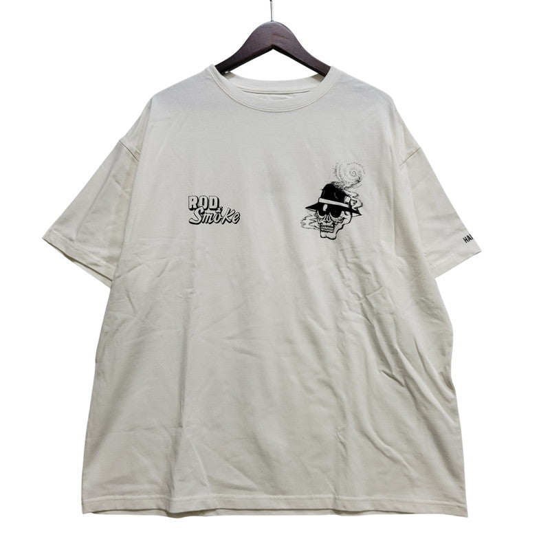 【中古美品】【メンズ】 HAIGHT ヘイト ROD&SMOKE TEE ロッド アンド スモーク Ｔシャツ トップス 半袖 142-260802-ya-04-izu サイズ：L カラー：ホワイト 万代Net店