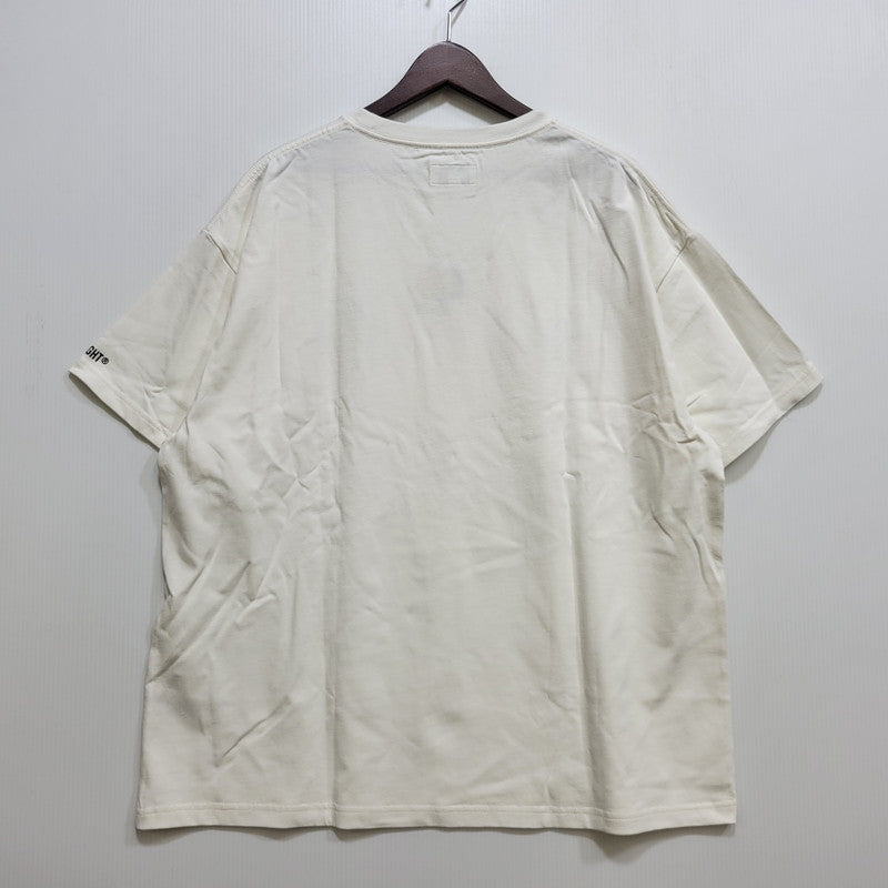 【中古美品】【メンズ】 HAIGHT ヘイト ROD&SMOKE TEE ロッド アンド スモーク Ｔシャツ トップス 半袖 142-260802-ya-04-izu サイズ：L カラー：ホワイト 万代Net店