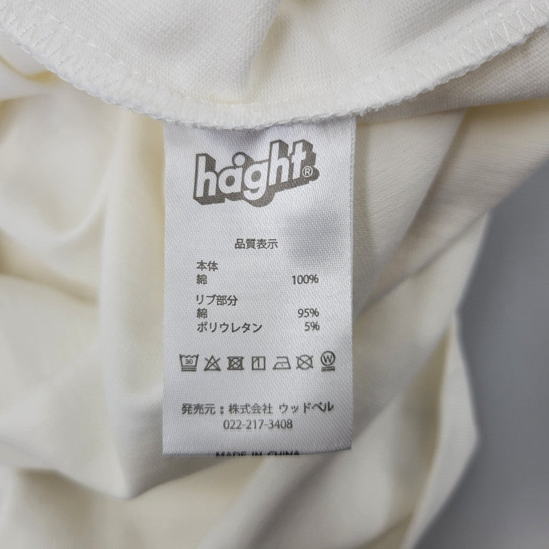 【中古美品】【メンズ】 HAIGHT ヘイト ROD&SMOKE TEE ロッド アンド スモーク Ｔシャツ トップス 半袖 142-260802-ya-04-izu サイズ：L カラー：ホワイト 万代Net店