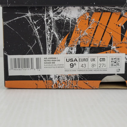 【中古品】【メンズ】 NIKE ナイキ AIR JORDAN 1 RETRO HIGH OG DZ5485-008 エア ジョーダン 1 レトロ ハイ OG スニーカー 靴 160-260729-as-21-izu サイズ：27.5cm カラー：BLACK/BLACK-SAIL-STARFISH 万代Net店