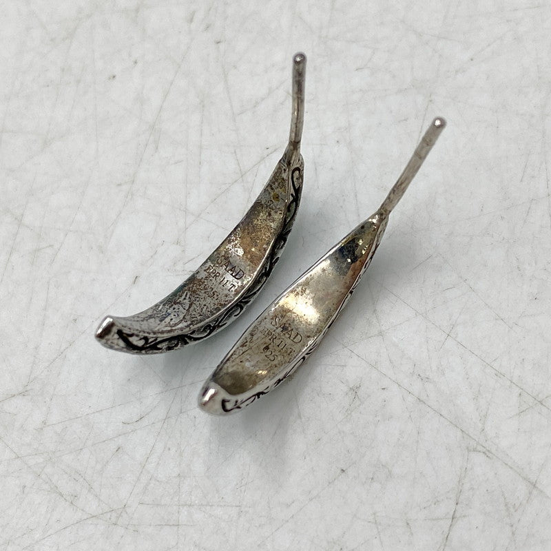 【現状渡し品】【メンズ】 SAAD サード 925 TURQUOISE HALF HOOP EARRINGS ターコイズ ハーフ フープ イヤリング ピアス アクセサリー 191-260803-yn-07-izu カラー：ブルー系 万代Net店