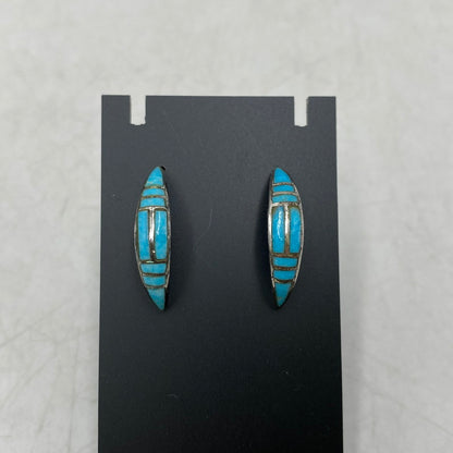 【現状渡し品】【メンズ】 SAAD サード 925 TURQUOISE HALF HOOP EARRINGS ターコイズ ハーフ フープ イヤリング ピアス アクセサリー 191-260803-yn-07-izu カラー：ブルー系 万代Net店