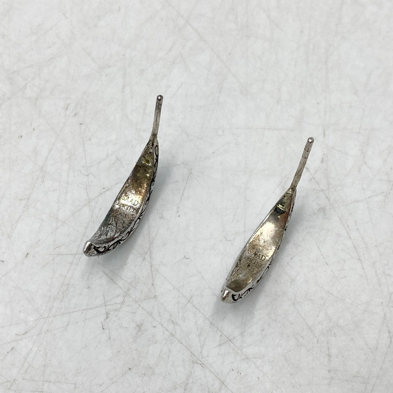 【現状渡し品】【メンズ】 SAAD サード 925 TURQUOISE HALF HOOP EARRINGS ターコイズ ハーフ フープ イヤリング ピアス アクセサリー 191-260803-yn-07-izu カラー：ブルー系 万代Net店