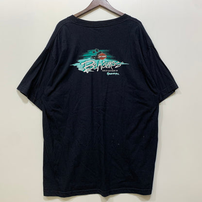 【中古品】【メンズ】 HARLEY DAVIDSON ハーレーダビッドソン BAHAMAS POCKET S/S TEE バハマ ポケット 半袖Tシャツ USA製 c2006 146-260803-as-02-izu サイズ：2X カラー：ネイビー系 万代Net店