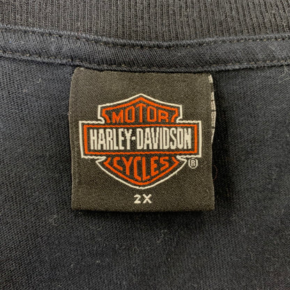 【中古品】【メンズ】 HARLEY DAVIDSON ハーレーダビッドソン BAHAMAS POCKET S/S TEE バハマ ポケット 半袖Tシャツ USA製 c2006 146-260803-as-02-izu サイズ：2X カラー：ネイビー系 万代Net店