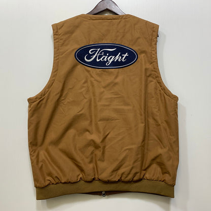 【中古品】【メンズ】 HAIGHT ヘイト WORKERS VEST ワーカーズベスト 142-260802-as-18-izu サイズ：XXL カラー：ブラウン 万代Net店