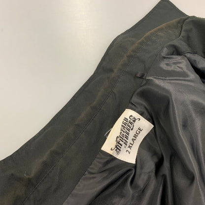【中古品】【メンズ】 MUSTARD WORKERS マスタードワーカーズ LOGO COACH JACKET ロゴ コーチジャケット 刺繍 145-260802-as-16-izu サイズ：2XL カラー：ブラック 万代Net店