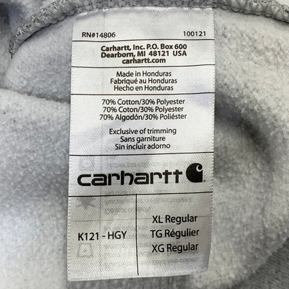 【中古品】【メンズ】 Carhartt カーハート HOODED PULLOVER MIDWEIGHT SWEATSHIRT K121-HGY フーデッド プルオーバー ミッドウェイト スウェットシャツ パーカー 147-260802-as-14-izu サイズ：XL カラー：グレー 万代Net店