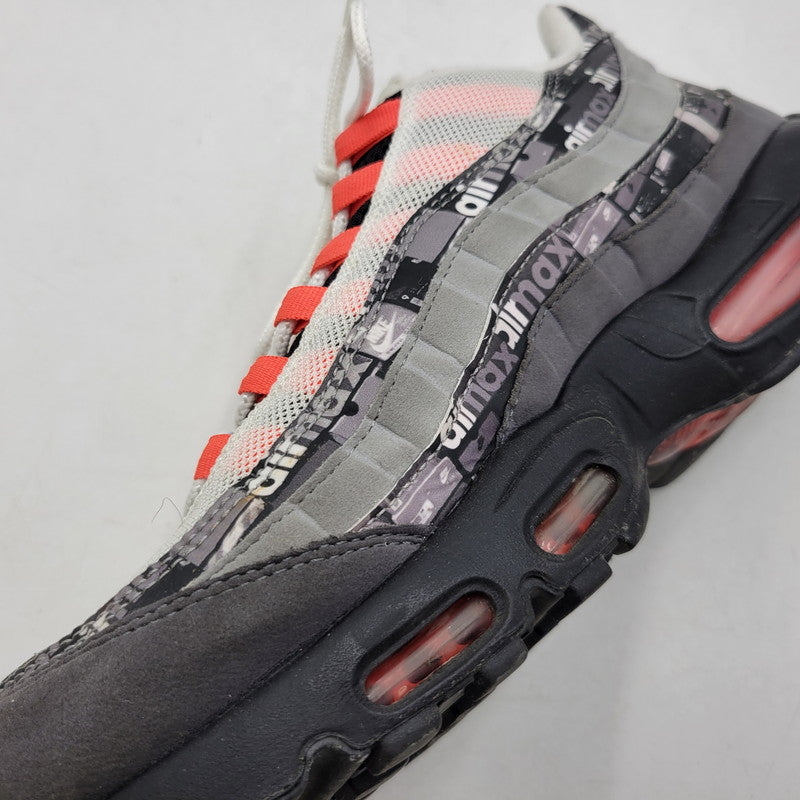 【中古品】【メンズ】 NIKE ナイキ × ATMOS アトモス AIR MAX 95 AQ0925-002 "RED WE LOVE NIKE" エアマックス 95 スニーカー シューズ 靴 160-260731-ay-03-izu サイズ：30cm カラー：BLACK/BRIGHT CRIMSON 万代Net店