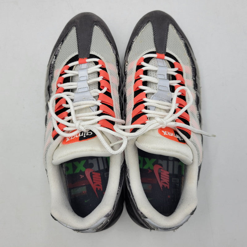 【中古品】【メンズ】 NIKE ナイキ × ATMOS アトモス AIR MAX 95 AQ0925-002 "RED WE LOVE NIKE" エアマックス 95 スニーカー シューズ 靴 160-260731-ay-03-izu サイズ：30cm カラー：BLACK/BRIGHT CRIMSON 万代Net店