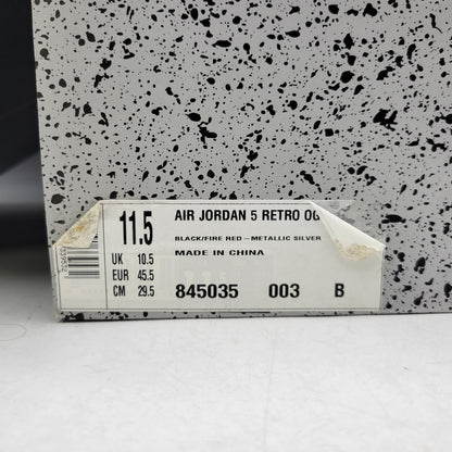 【中古品】【メンズ】 NIKE ナイキ AIR JORDAN 5 RETRO OG 845035-003 エアジョーダン 5 レトロ OG スニーカー シューズ 靴 160-260731-ay-04-izu サイズ：29.5cm カラー：BLACK/FIRE RED-METALLIC SILVER 万代Net店