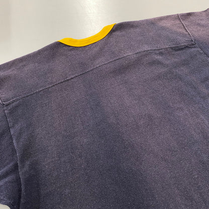 【中古品】【メンズ】 VINTAGE 70-80S IOWA V NECK FOOTBALL SS TEE ブイ ネック フットボール ショートスリーブ Tシャツ トップス 半袖 146-260731-cs-03-izu サイズ：不明 カラー：ネイビー×イエロー 万代Net店