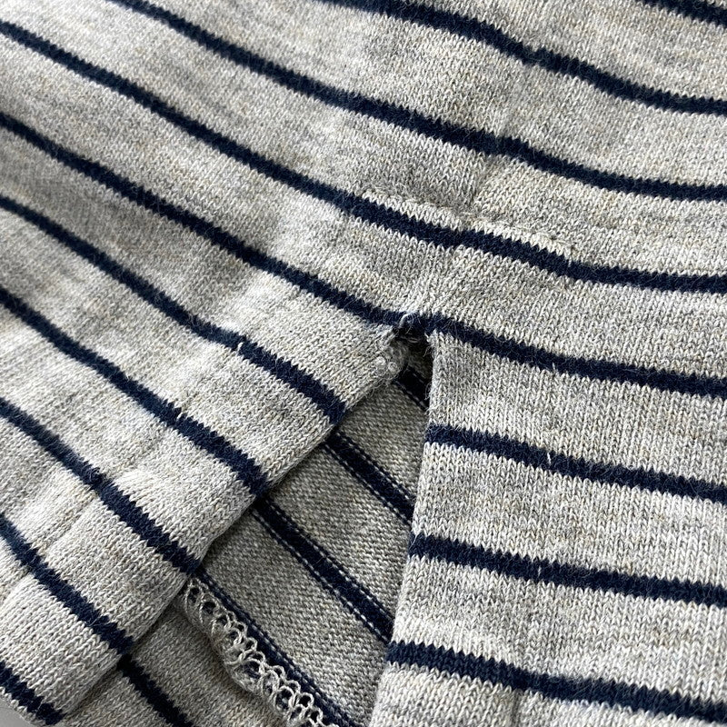 【中古品】【メンズ】 POLO BY RALPH LAUREN ポロバイラルフローレン 90S NAVY PONY BORDER LS POLO SHIRT ネイビー ポニー ボーダー ロングスリーブ ポロシャツ トップス 長袖 146-260731-cs-05-izu サイズ：XL カラー：グレー×ネイビー 万代Net店