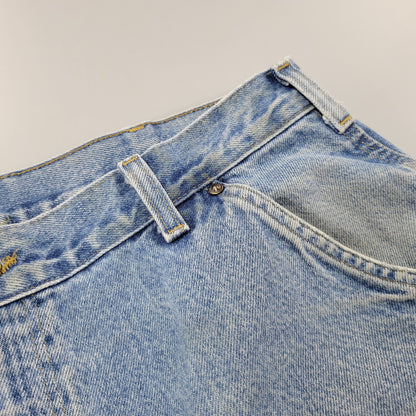【現状渡し品】【メンズ】 Carhartt カーハート DUNGAREE FIT DOUBLEKNEE PAINTER DENIM PANTS B73 DST ダンガリーフィット ダブルニー ペインター デニムパンツ ボトムス 157-260805-ay-06-izu サイズ：36×32 カラー：ライトインディゴ 万代Net店