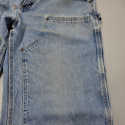 【現状渡し品】【メンズ】 Carhartt カーハート DUNGAREE FIT DOUBLEKNEE PAINTER DENIM PANTS B73 DST ダンガリーフィット ダブルニー ペインター デニムパンツ ボトムス 157-260805-ay-06-izu サイズ：36×32 カラー：ライトインディゴ 万代Net店