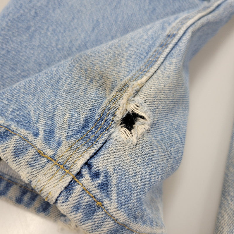 【現状渡し品】【メンズ】 Carhartt カーハート DUNGAREE FIT DOUBLEKNEE PAINTER DENIM PANTS B73 DST ダンガリーフィット ダブルニー ペインター デニムパンツ ボトムス 157-260805-ay-06-izu サイズ：36×32 カラー：ライトインディゴ 万代Net店