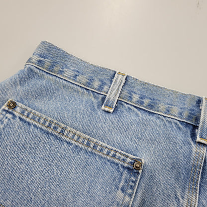 【現状渡し品】【メンズ】 Carhartt カーハート DUNGAREE FIT DOUBLEKNEE PAINTER DENIM PANTS B73 DST ダンガリーフィット ダブルニー ペインター デニムパンツ ボトムス 157-260805-ay-06-izu サイズ：36×32 カラー：ライトインディゴ 万代Net店