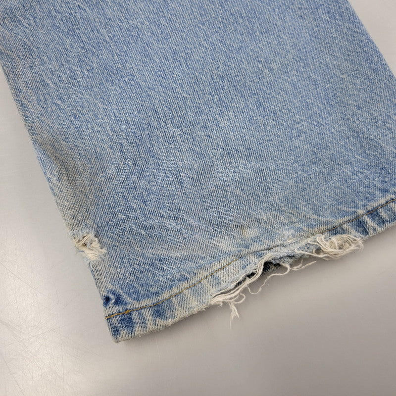【現状渡し品】【メンズ】 Carhartt カーハート DUNGAREE FIT DOUBLEKNEE PAINTER DENIM PANTS B73 DST ダンガリーフィット ダブルニー ペインター デニムパンツ ボトムス 157-260805-ay-06-izu サイズ：36×32 カラー：ライトインディゴ 万代Net店