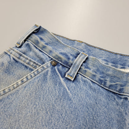 【現状渡し品】【メンズ】 Carhartt カーハート DUNGAREE FIT DOUBLEKNEE PAINTER DENIM PANTS B73 DST ダンガリーフィット ダブルニー ペインター デニムパンツ ボトムス 157-260805-ay-06-izu サイズ：36×32 カラー：ライトインディゴ 万代Net店