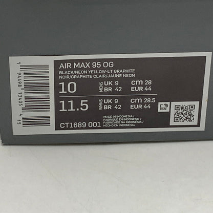 【中古美品】【メンズ】 NIKE ナイキ CT1689-001 AIR MAX 95 OG ナイキ エアマックス95 OG (2020) スニーカー 靴 160-260731-yn-04-izu サイズ：28cm カラー：ネオンイエロー 万代Net店