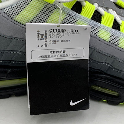 【中古美品】【メンズ】 NIKE ナイキ CT1689-001 AIR MAX 95 OG ナイキ エアマックス95 OG (2020) スニーカー 靴 160-260731-yn-04-izu サイズ：28cm カラー：ネオンイエロー 万代Net店