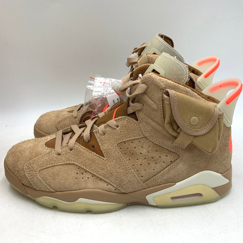 【中古美品】【メンズ】 NIKE × TRAVIS SCOTT ナイキ×トラヴィス・スコット DH0690-200 AIR JORDAN 6 エアジョーダン6　スニーカー シューズ 靴 160-260731-yn-02-izu サイズ：28cm カラー：ブリティッシュカーキ 万代Net店