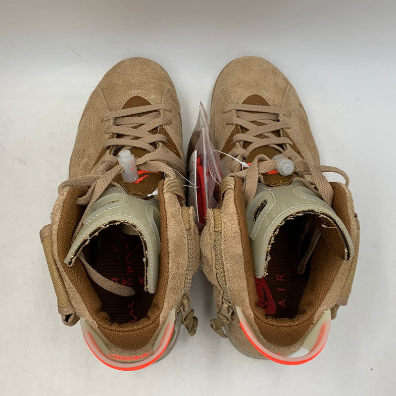 【中古美品】【メンズ】 NIKE × TRAVIS SCOTT ナイキ×トラヴィス・スコット DH0690-200 AIR JORDAN 6 エアジョーダン6　スニーカー シューズ 靴 160-260731-yn-02-izu サイズ：28cm カラー：ブリティッシュカーキ 万代Net店