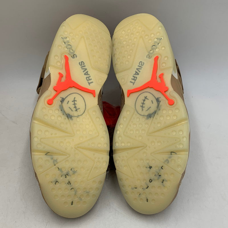 【中古美品】【メンズ】 NIKE × TRAVIS SCOTT ナイキ×トラヴィス・スコット DH0690-200 AIR JORDAN 6 エアジョーダン6　スニーカー シューズ 靴 160-260731-yn-02-izu サイズ：28cm カラー：ブリティッシュカーキ 万代Net店