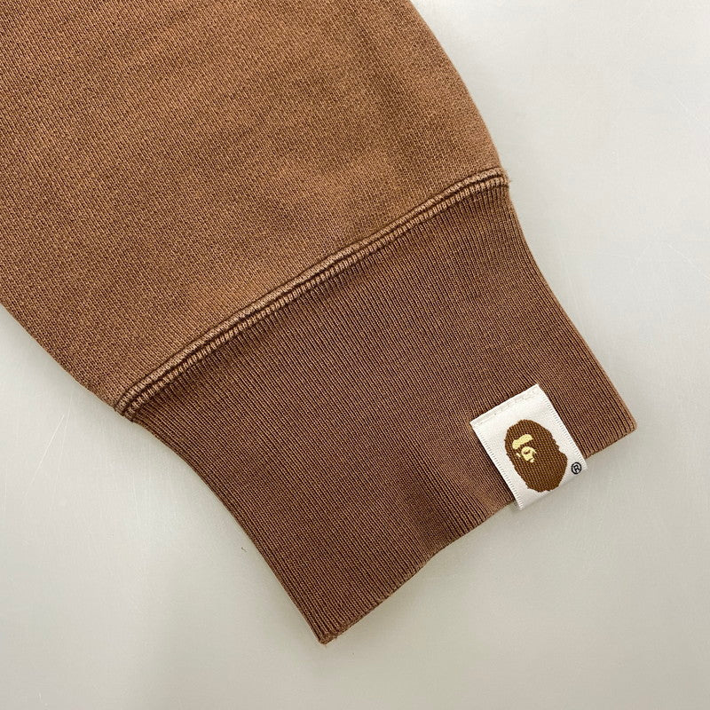 【中古品】【メンズ】 A BATHING APE アベイシングエイプ GENERALS AND BABY MILO SWEATSHIRT ジェネラルズ アンド ベイビー マイロ スウェットシャツ トップス 長袖 142-260731-cs-02-izu サイズ：M カラー：ブラウン 万代Net店