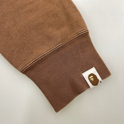 【中古品】【メンズ】 A BATHING APE アベイシングエイプ GENERALS AND BABY MILO SWEATSHIRT ジェネラルズ アンド ベイビー マイロ スウェットシャツ トップス 長袖 142-260731-cs-02-izu サイズ：M カラー：ブラウン 万代Net店