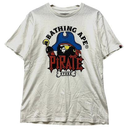 【中古品】【メンズ】 A BATHING APE アベイシングエイプ PIRATE TEE パイレーツ Tシャツ 半袖 142-260802-as-17-izu カラー：ホワイト 万代Net店