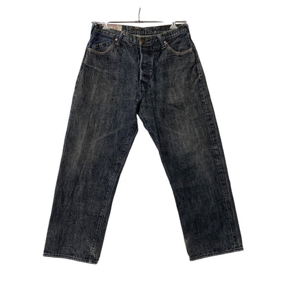 【中古品】【メンズ】 EVISU エヴィス LOT2100 男 PAINT DENIM PANTS ペイント デニム パンツ ボトムス ズボン 156-260731-cs-06-izu サイズ：34×34 カラー：インディゴ系 万代Net店