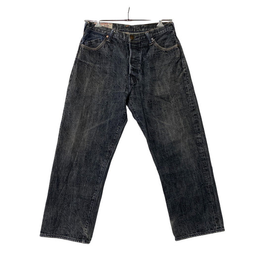 【中古品】【メンズ】 EVISU エヴィス LOT2100 男 PAINT DENIM PANTS ペイント デニム パンツ ボトムス ズボン 156-260731-cs-06-izu サイズ：34×34 カラー：インディゴ系 万代Net店