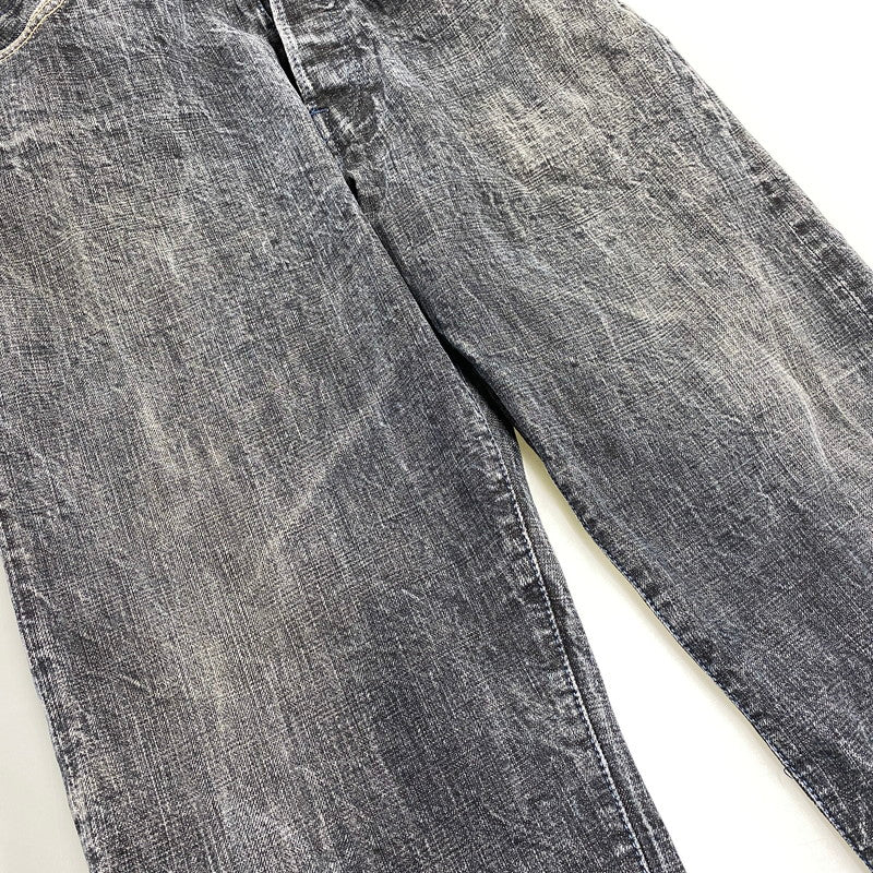 【中古品】【メンズ】 EVISU エヴィス LOT2100 男 PAINT DENIM PANTS ペイント デニム パンツ ボトムス ズボン 156-260731-cs-06-izu サイズ：34×34 カラー：インディゴ系 万代Net店