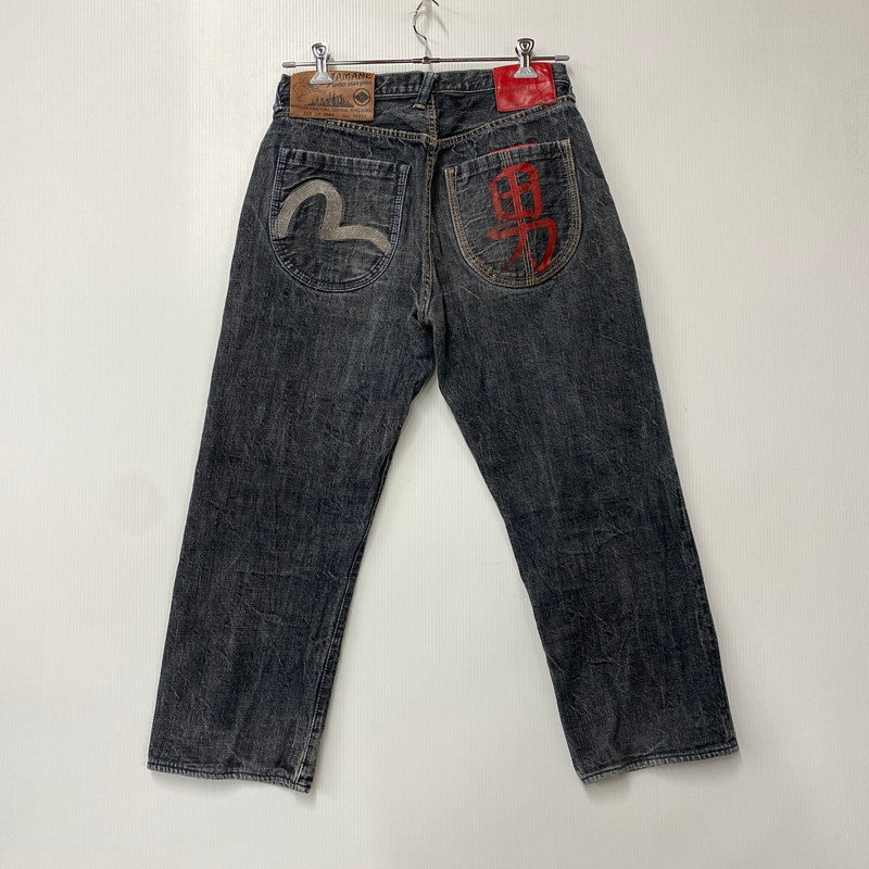 【中古品】【メンズ】 EVISU エヴィス LOT2100 男 PAINT DENIM PANTS ペイント デニム パンツ ボトムス ズボン 156-260731-cs-06-izu サイズ：34×34 カラー：インディゴ系 万代Net店