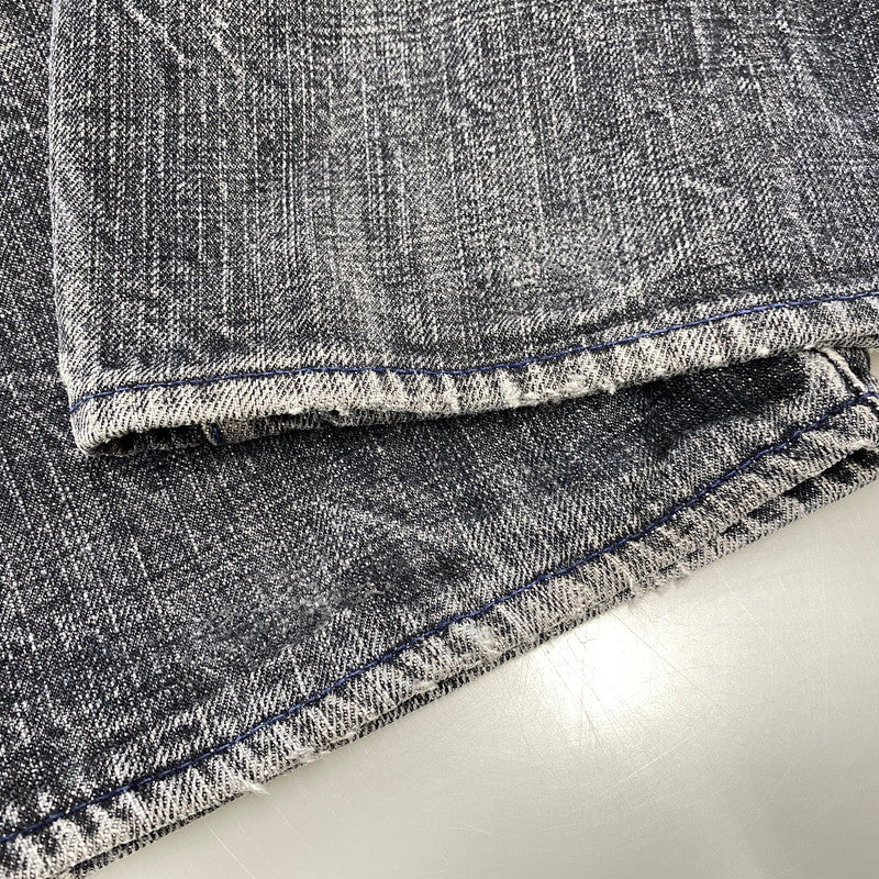 【中古品】【メンズ】 EVISU エヴィス LOT2100 男 PAINT DENIM PANTS ペイント デニム パンツ ボトムス ズボン 156-260731-cs-06-izu サイズ：34×34 カラー：インディゴ系 万代Net店