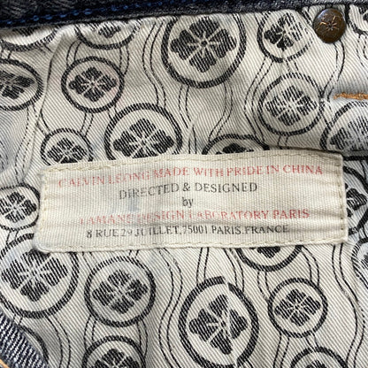 【中古品】【メンズ】 EVISU エヴィス LOT2100 男 PAINT DENIM PANTS ペイント デニム パンツ ボトムス ズボン 156-260731-cs-06-izu サイズ：34×34 カラー：インディゴ系 万代Net店