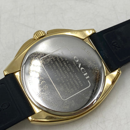 【中古品】【メンズ/レディース】 COACH コーチ 155.2.34.2212 QUARTZ WATCH クォーツ ウォッチ 腕時計 197-260803-yn-08-izu カラー：ゴールド×ブラック 万代Net店
