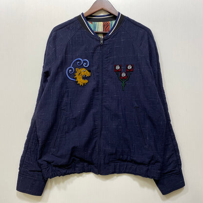 【中古品】【メンズ】 BRU NA BOINNE ブルーナボイン 5351 ファンタジータイガー ジャンパー 140-260802-as-04-izu サイズ：1 カラー：ネイビー/マルチカラー 万代Net店