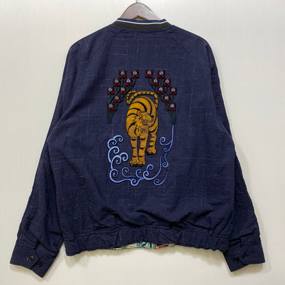 【中古品】【メンズ】 BRU NA BOINNE ブルーナボイン 5351 ファンタジータイガー ジャンパー 140-260802-as-04-izu サイズ：1 カラー：ネイビー/マルチカラー 万代Net店