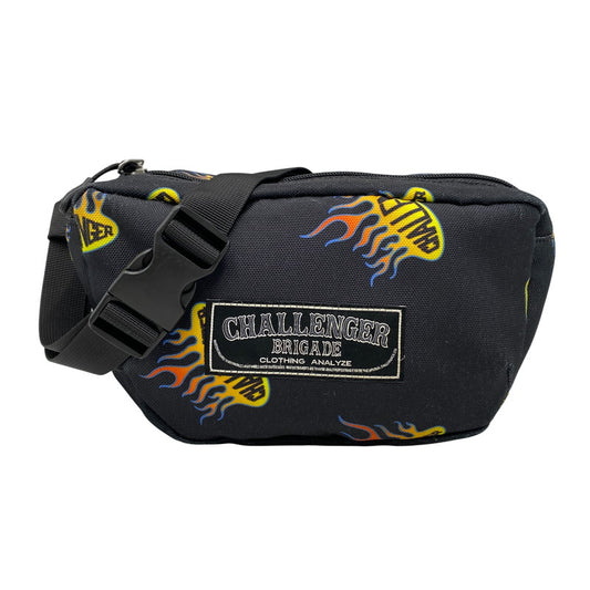 【中古品】【メンズ/レディース】 CHALLENGER チャレンジャー CLG-AC 022-013 FIREBALL WAIST BAG ファイヤーボール ウエスト バッグ カバン 鞄 188-260731-cs-11-izu カラー：ブラック 万代Net店