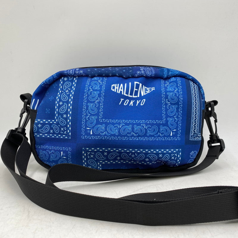 【中古品】【メンズ/レディース】 CHALLENGER チャレンジャー CLG-AC 022-014 BANDANA SHOULDER POUCH バンダナ ショルダー ポーチ カバン 鞄 188-260731-cs-10-izu カラー：ブルー 万代Net店