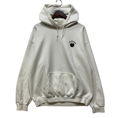 【中古品】【メンズ】 CHALLENGER チャレンジャー 8BALL SKULL HOODIE 8ボール スカル フーディー パーカー 142-260803-as-05-izu サイズ：L カラー：ホワイト 万代Net店