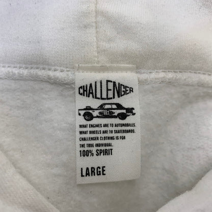 【中古品】【メンズ】 CHALLENGER チャレンジャー 8BALL SKULL HOODIE 8ボール スカル フーディー パーカー 142-260803-as-05-izu サイズ：L カラー：ホワイト 万代Net店