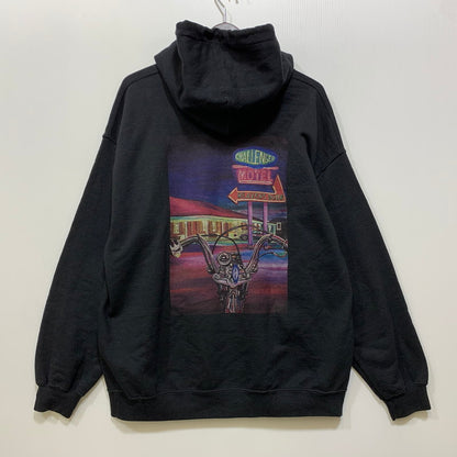 【中古品】【メンズ】 CHALLENGER チャレンジャー HEAVEN'S DOOR HOODIE フーディー パーカー 142-260803-as-04-izu サイズ：L カラー：ブラック 万代Net店